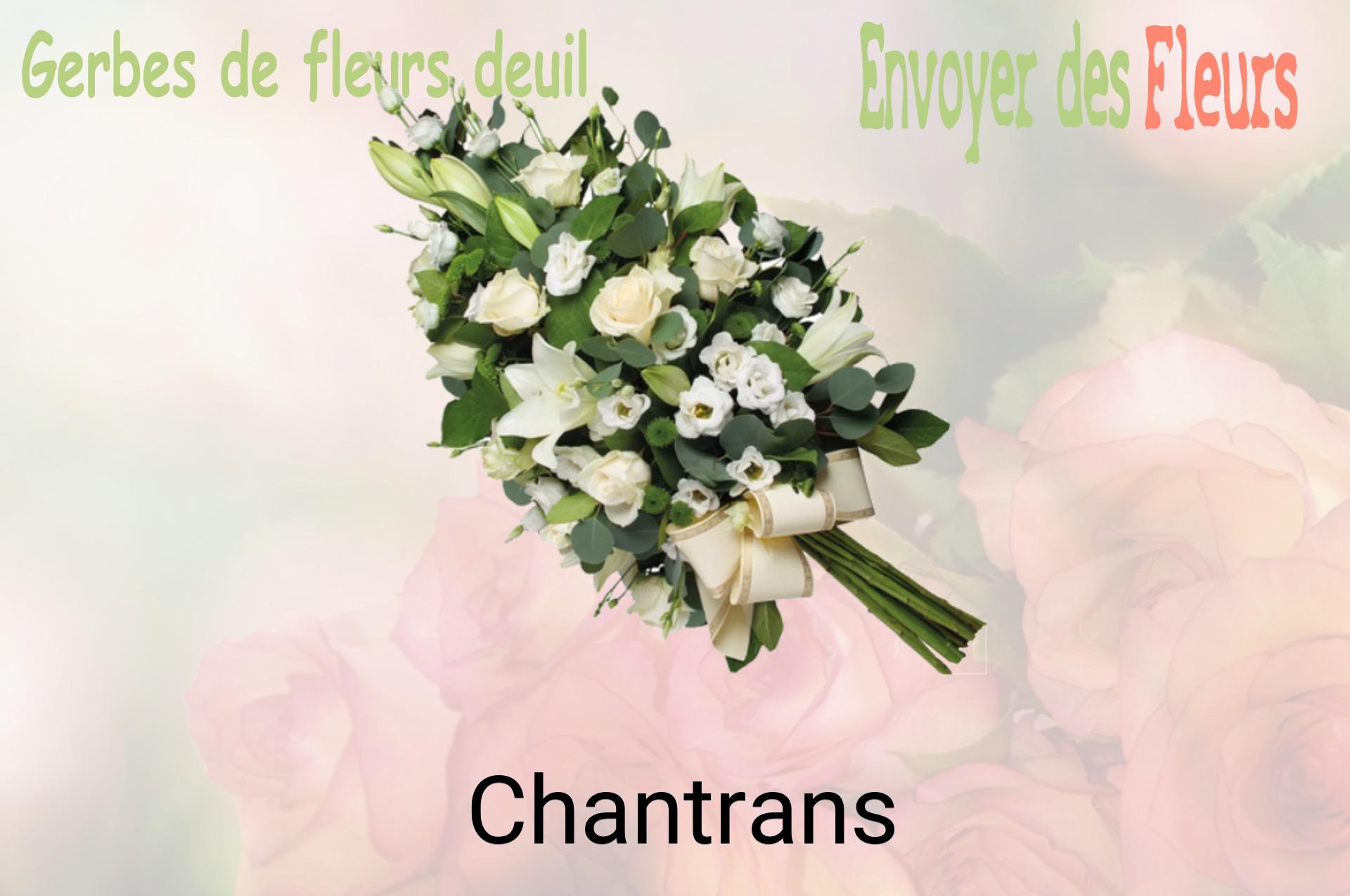 Gerbe de fleurs de deuil livrée à Chantrans